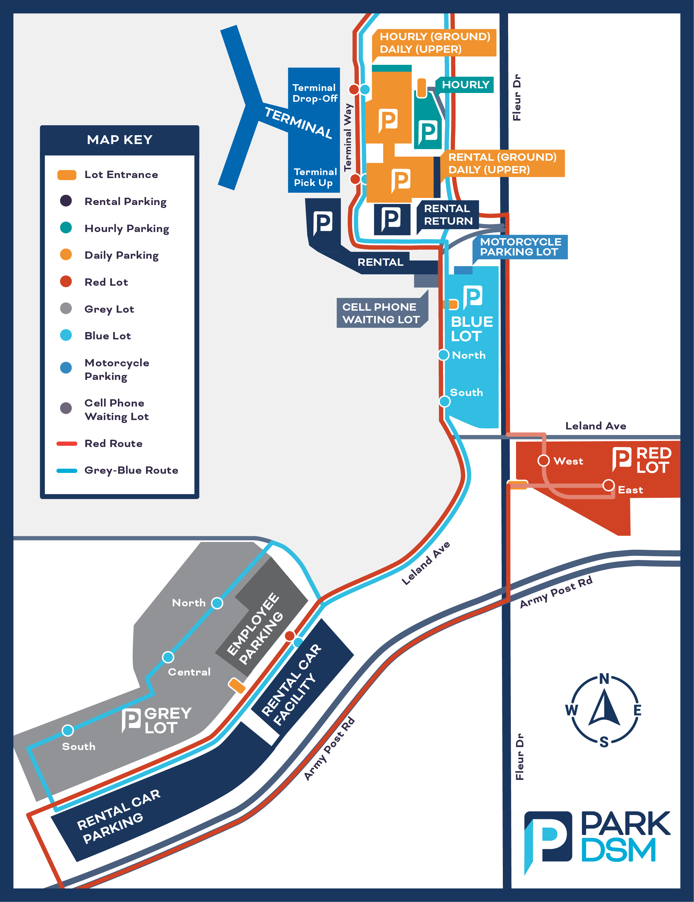 international airport map